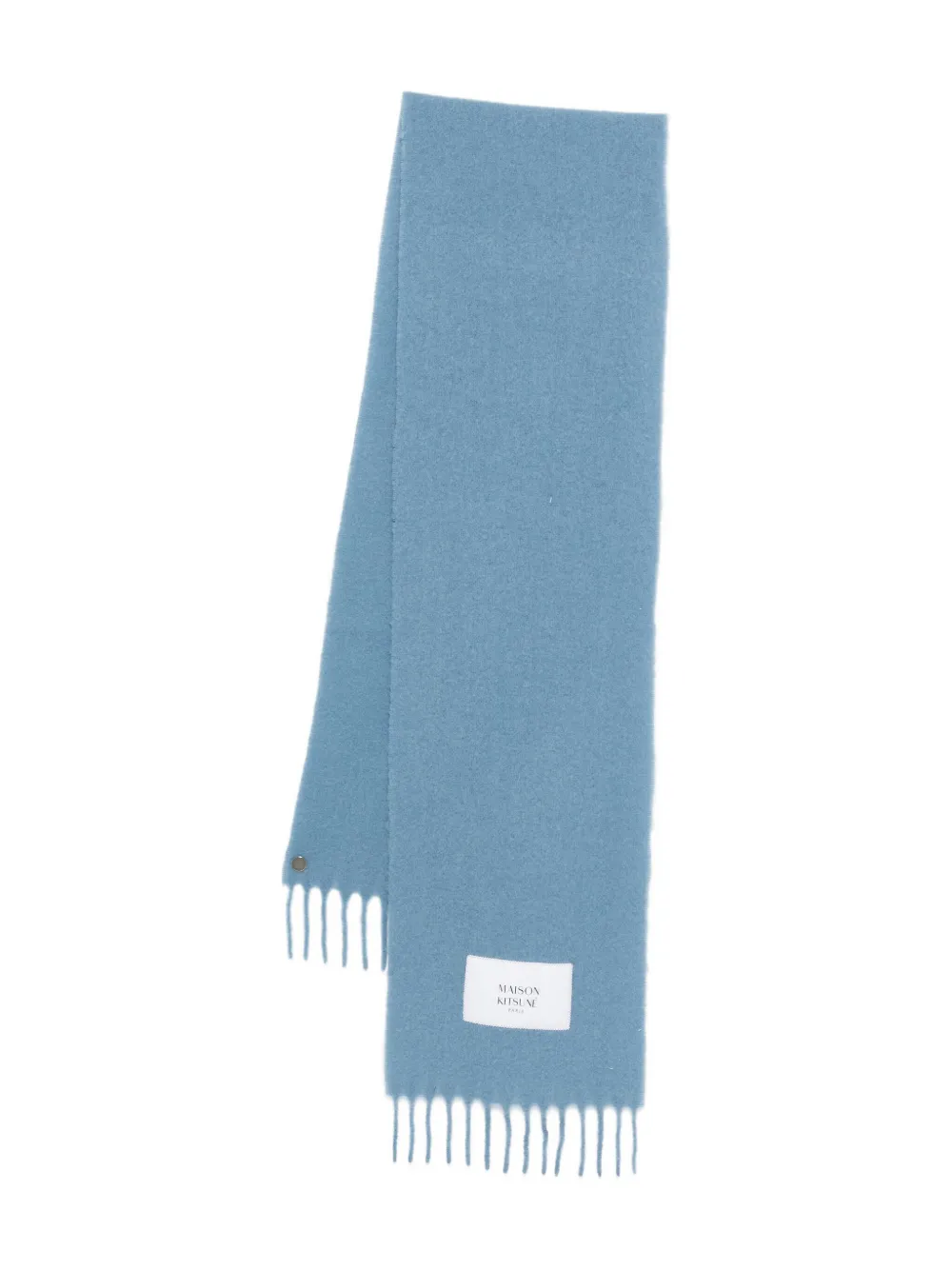 Шарф с бахромой и нашивкой-логотипом Maison Kitsuné, синий, Голубой, Шарф с бахромой и нашивкой-логотипом Maison Kitsuné, синий
Шарф с бахромой и нашивкой-логотипом Maison Kitsuné, синий, Голубой, Шарф с бахромой и нашивкой-логотипом Maison Kitsuné, синий