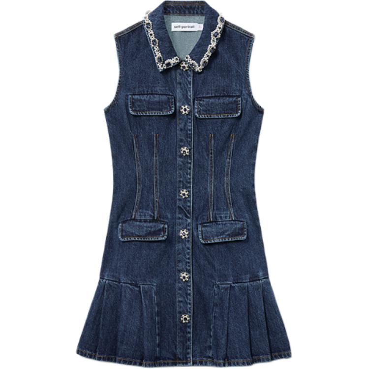 Женское платье без рукавов Self Portrait Self-portrait, синий
Женское платье без рукавов Self Portrait Self-portrait, синий