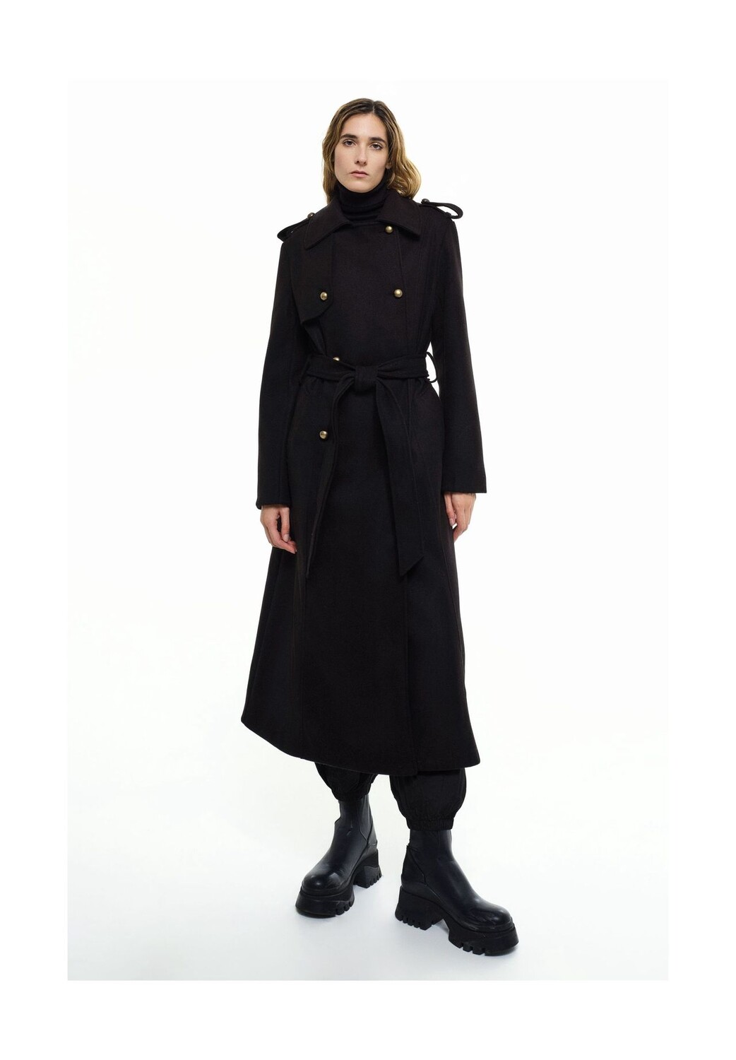 Женское пальто Simona, модный тренч с поясом и погонами RICANO, черный
Женское пальто Simona, модный тренч с поясом и погонами RICANO, черный