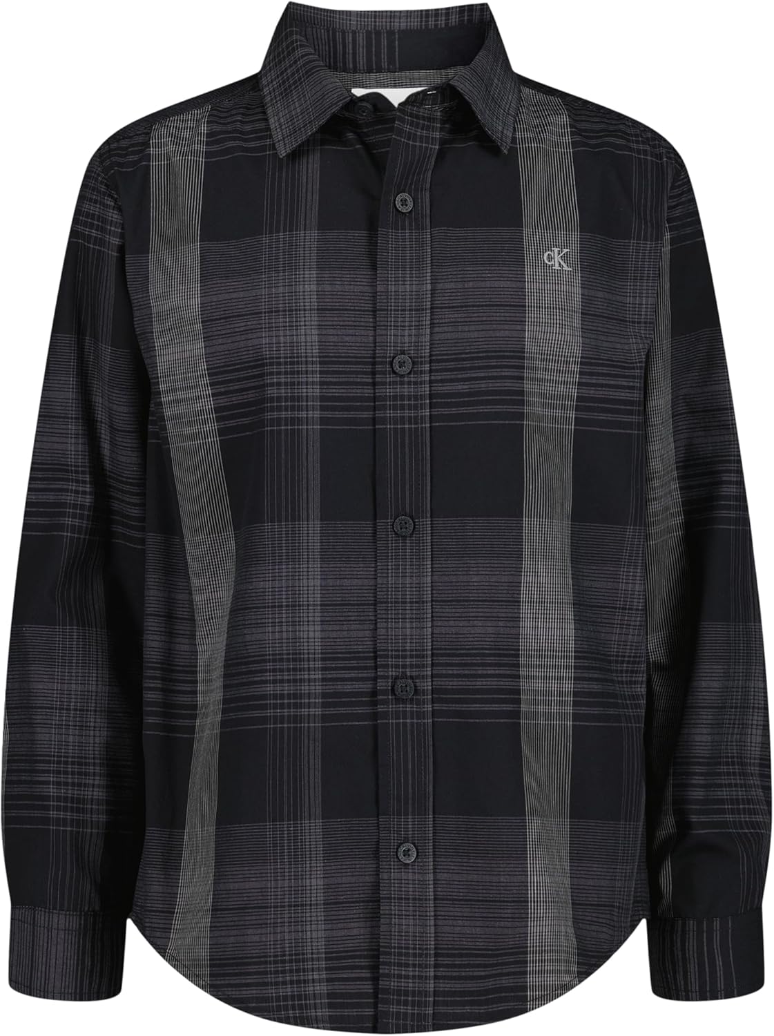 Рубашка Calvin Klein Boys с длинным рукавом и застежкой на пуговицы, Black Intricate Plaid
Рубашка Calvin Klein Boys с длинным рукавом и застежкой на пуговицы, Black Intricate Plaid