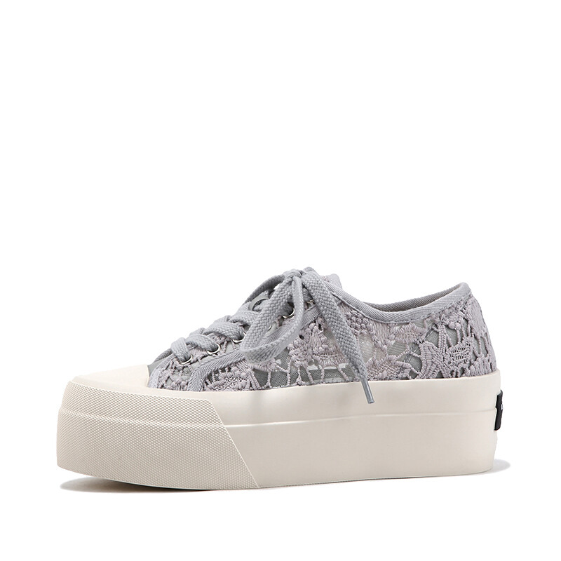 Кеды, скейтборд обувь женская низкая Bellalily, серый 
Кеды, скейтборд обувь женская низкая Bellalily, серый