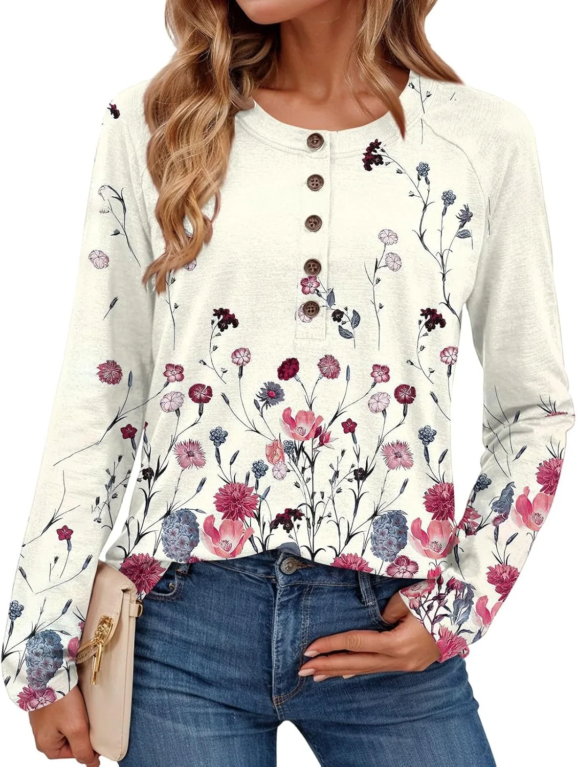 Женская блузка с длинным рукавом и принтом
Женская блузка с длинным рукавом и принтом