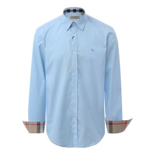 Рубашка men's cotton classic long sleeves shirt blue Burberry, голубой
Рубашка men's cotton classic long sleeves shirt blue Burberry, голубой