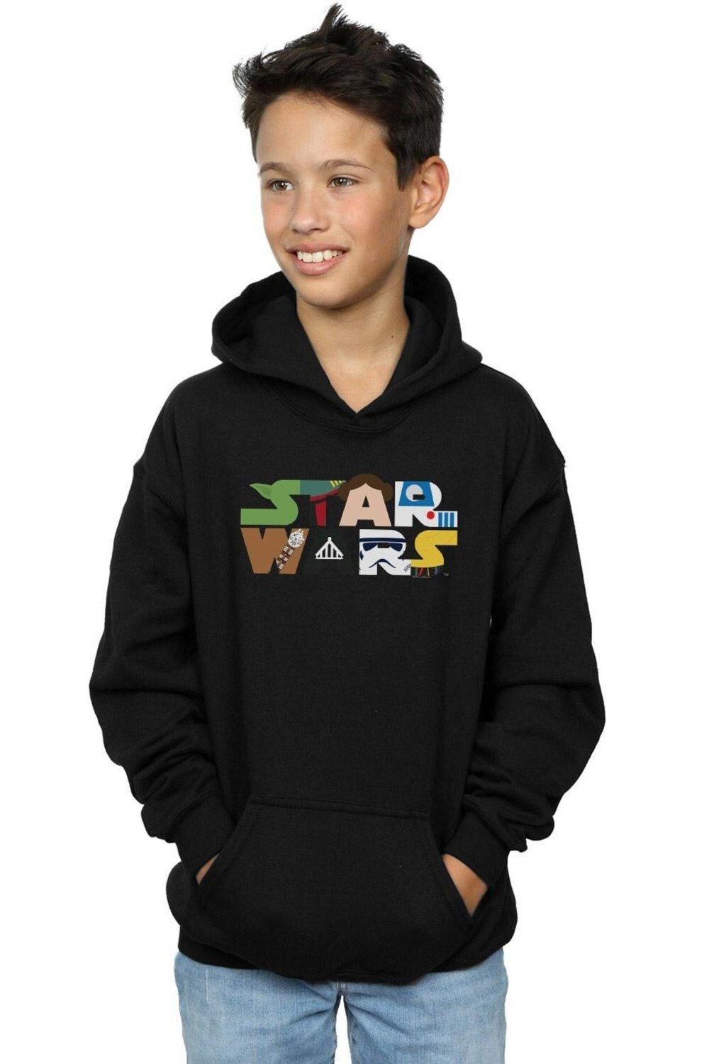 Толстовка с логотипом персонажа Star Wars, черный
Толстовка с логотипом персонажа Star Wars, черный