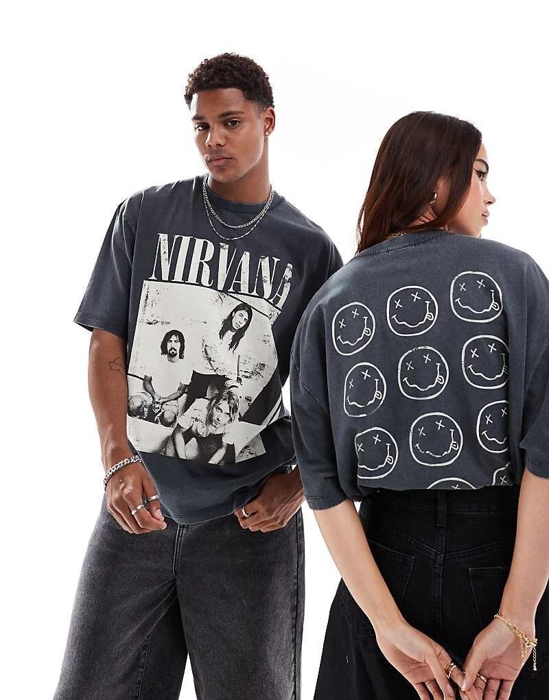 ASOS DESIGN – Футболка унисекс оверсайз размытого черного цвета с графикой группы Nirvana и вышивкой
ASOS DESIGN – Футболка унисекс оверсайз размытого черного цвета с графикой группы Nirvana и вышивкой