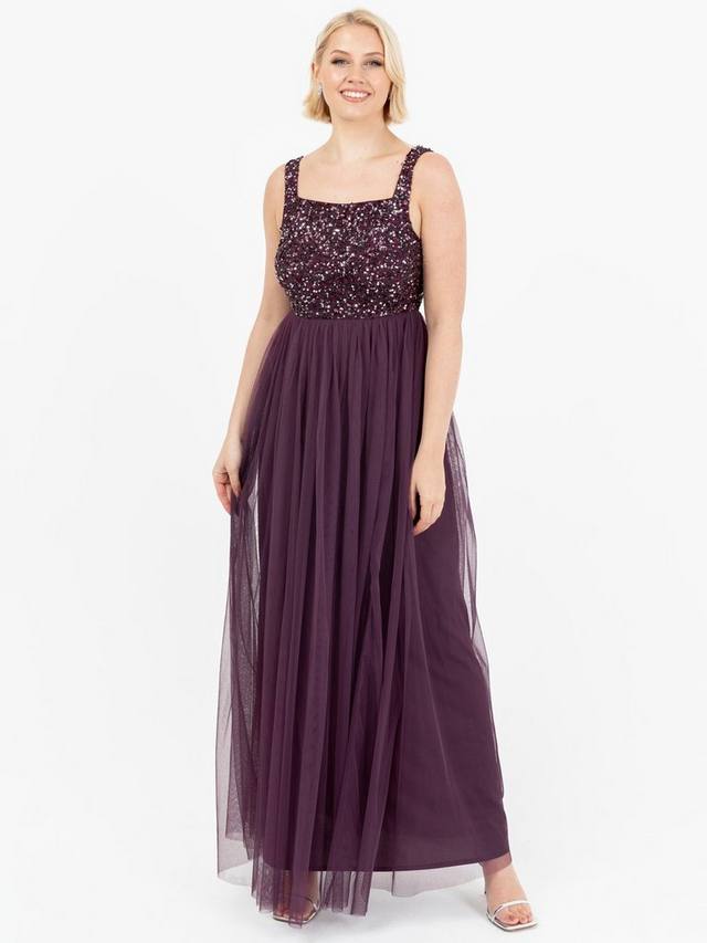 Стрейповое платье макси с пайетками Maya Deluxe, Berry
Стрейповое платье макси с пайетками Maya Deluxe, Berry