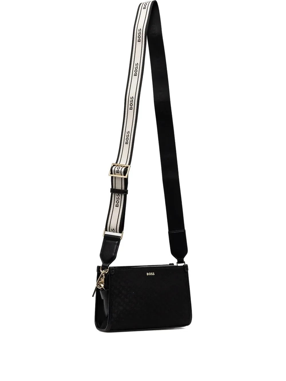 Сумка через плечо с застежкой-молнией BOSS, черный 
Сумка через плечо с застежкой-молнией BOSS, черный
