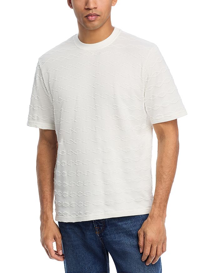 Зефирный фактурный оверсайз футболка KROST, белый 
Зефирный фактурный оверсайз футболка KROST, белый