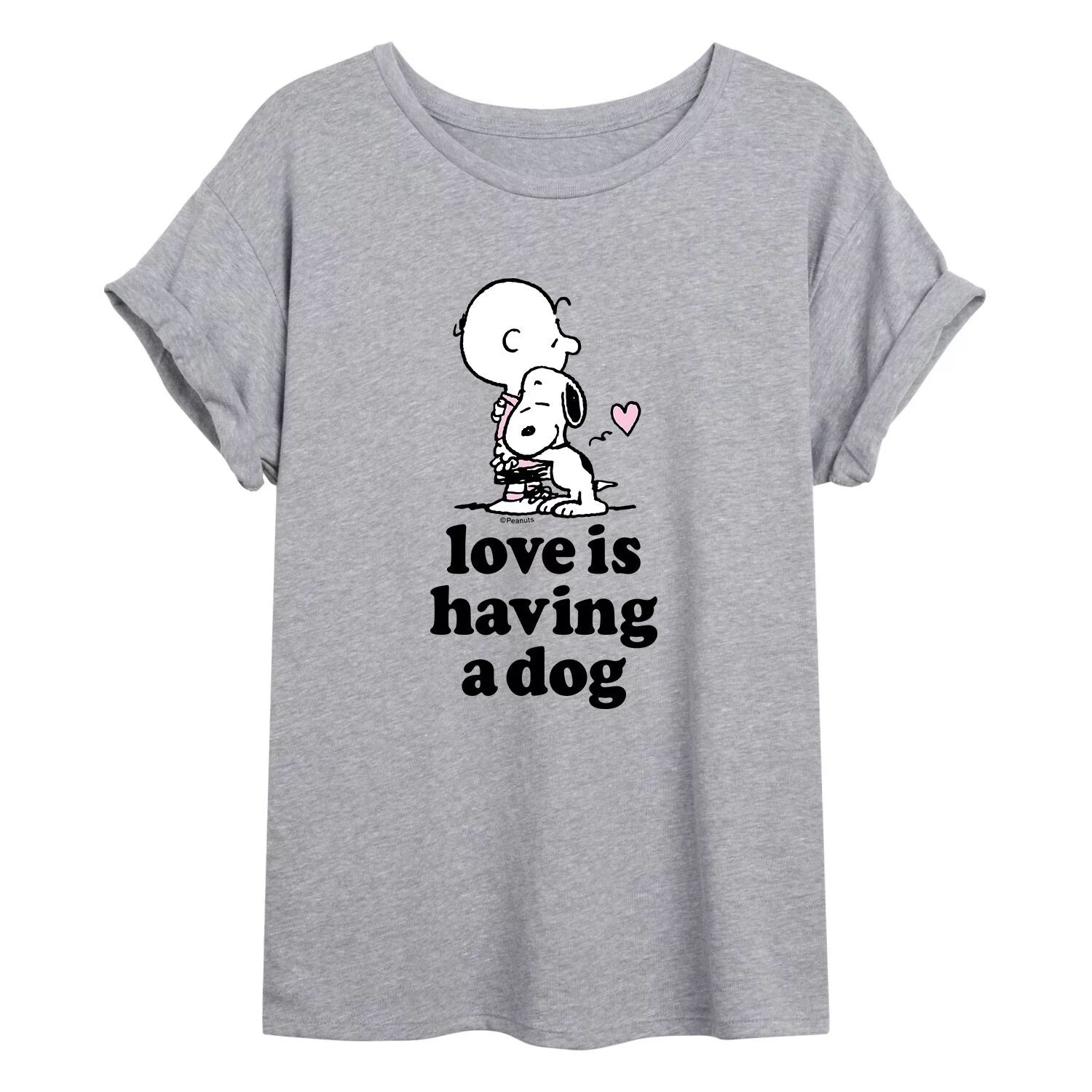 Детская струящаяся футболка Peanuts Love Dog Licensed Character 
Детская струящаяся футболка Peanuts Love Dog Licensed Character