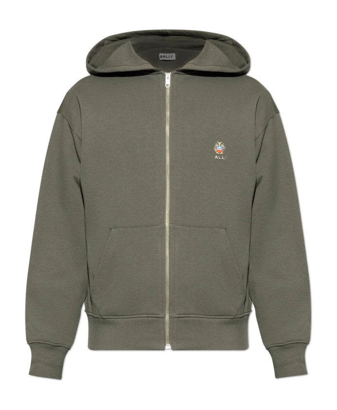 Толстовка с вышитым логотипом Bally, зеленый
Толстовка с вышитым логотипом Bally, зеленый