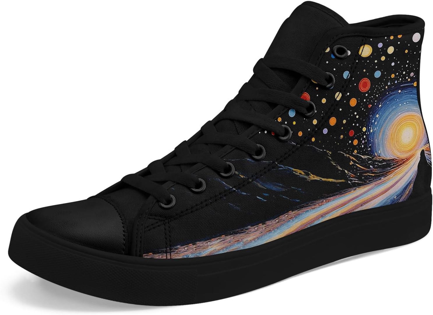 Высокие кеды AWSOLE из холщовой ткани для мужчин и женщин, модные, дышащие, на шнуровке, удобные, стильные кроссовки с рисунком звезд и луны, белый/черный/синий
Высокие кеды AWSOLE из холщовой ткани для мужчин и женщин, модные, дышащие, на шнуровке, удобные, стильные кроссовки с рисунком звезд и луны, белый/черный/синий