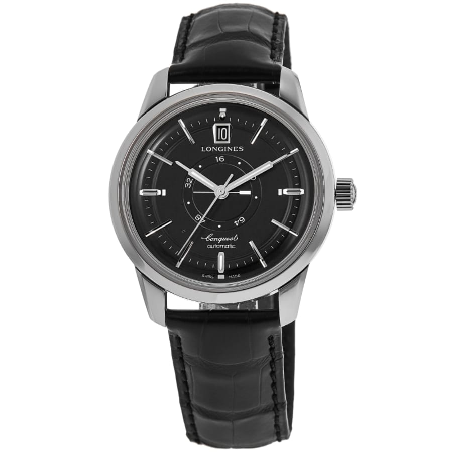 Longines Conquest Heritage Automatic черные циферблаты с кожаным ремешком мужские часы L1.648.4.52.2
Longines Conquest Heritage Automatic черные циферблаты с кожаным ремешком мужские часы L1.648.4.52.2
