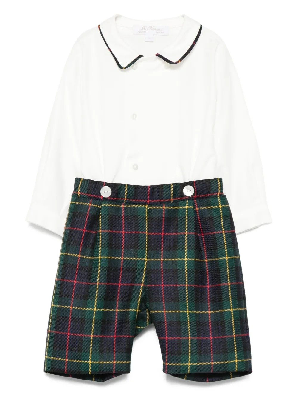 Комплект из клетчатых хлопковых шорт Mariella Ferrari, белый
Комплект из клетчатых хлопковых шорт Mariella Ferrari, белый