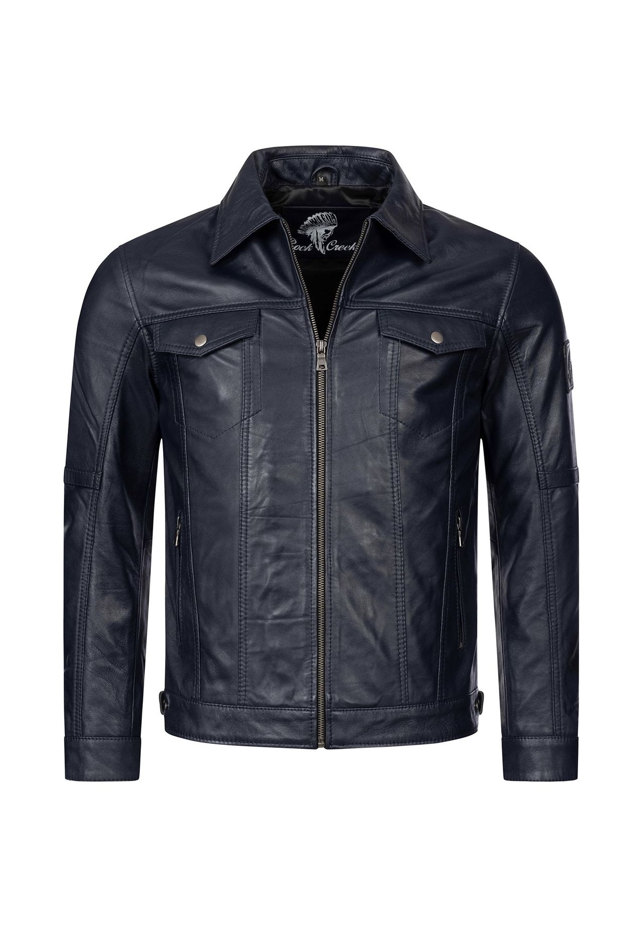 Кожаная куртка Rock Creek, темно-синий 
Кожаная куртка Rock Creek, темно-синий