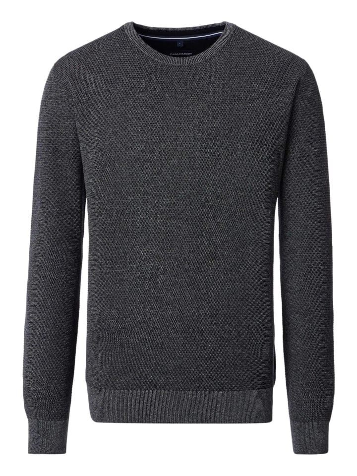 Casa moda Базовый пуловер антрацитового цвета
Casa moda Базовый пуловер антрацитового цвета