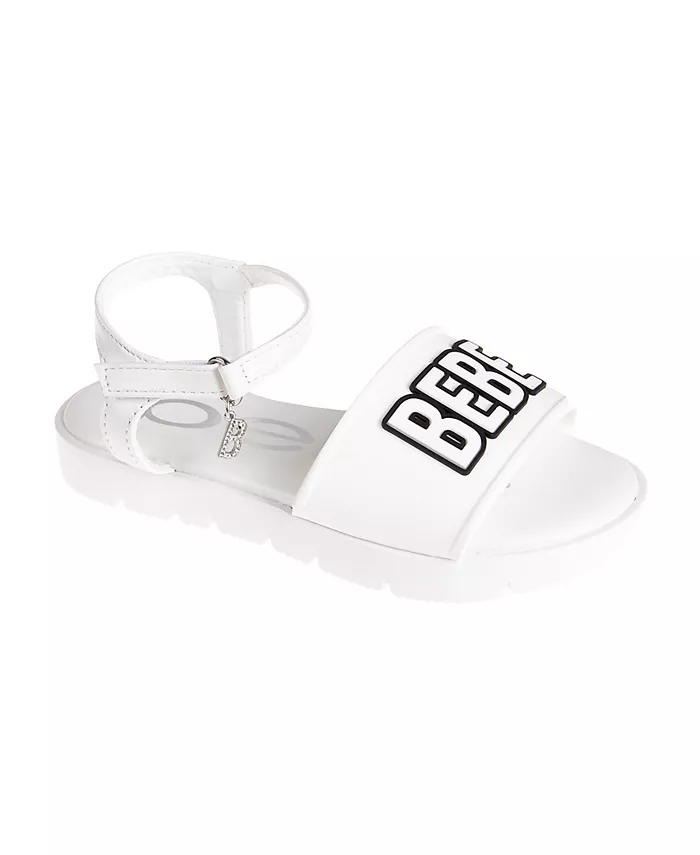 Сандалии с плоской подошвой и подвеской из страз для девочек Bebe, белый
Сандалии с плоской подошвой и подвеской из страз для девочек Bebe, белый
