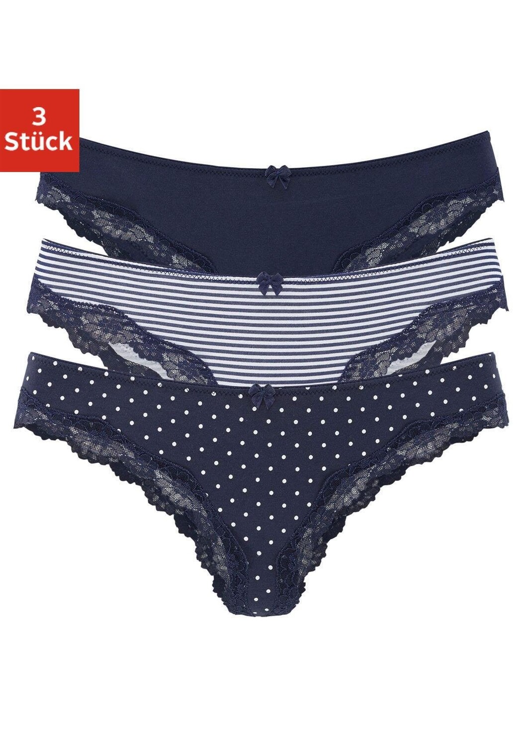 Трусы LASCANA Brasil, цвет marine gepunktet, gestreift, uni
Трусы LASCANA Brasil, цвет marine gepunktet, gestreift, uni