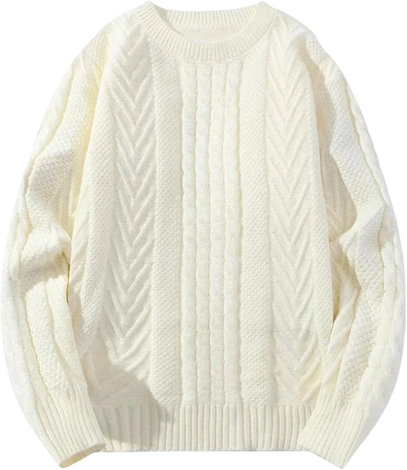 Мужской свитер с круглым вырезом Twisted Knit, теплый и удобный
Мужской свитер с круглым вырезом Twisted Knit, теплый и удобный