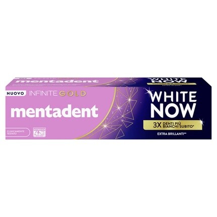 Зубная паста Mentadent White Now Infinite Gold 75 мл
Зубная паста Mentadent White Now Infinite Gold 75 мл