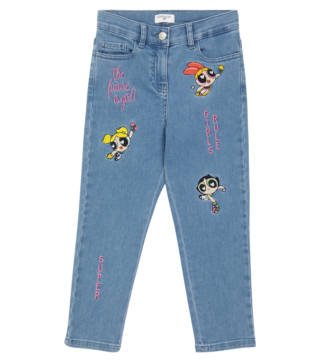 Вышитые джинсы Monnalisa, Stone Bleach
Вышитые джинсы Monnalisa, Stone Bleach