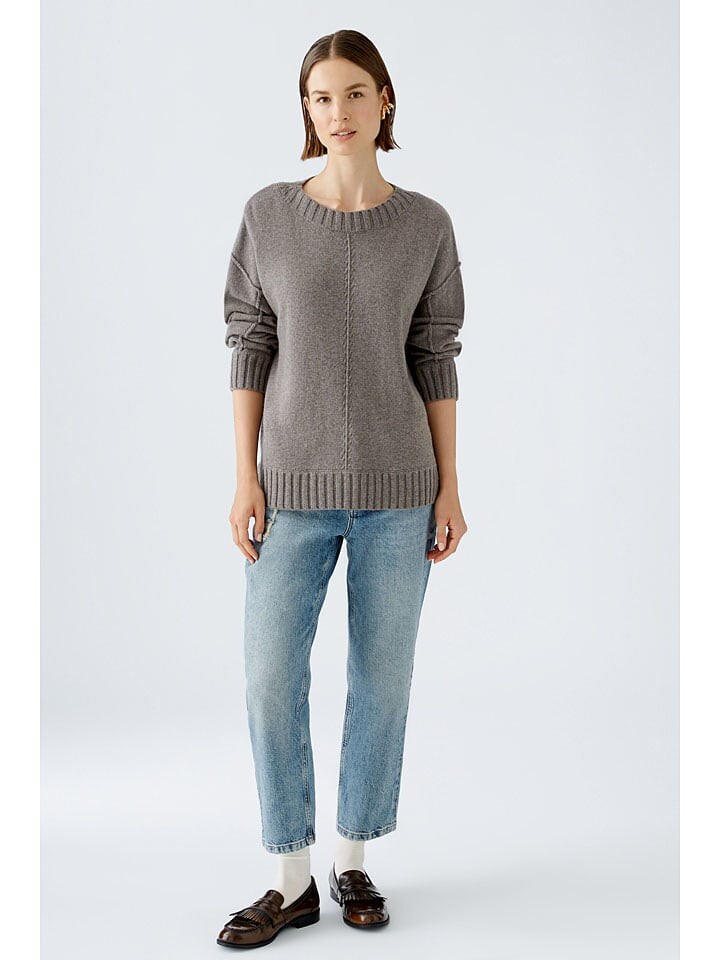 Пуловер Oui Woll-Pullover, серо-коричневый
Пуловер Oui Woll-Pullover, серо-коричневый