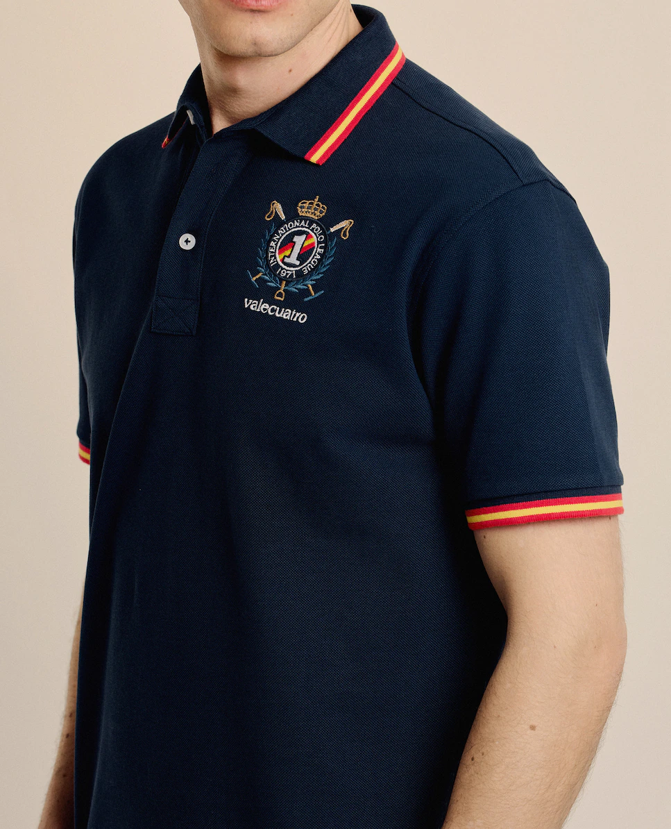 Классическая мужская поло из пике с коротким рукавом Valecuatro, темно-синий
Классическая мужская поло из пике с коротким рукавом Valecuatro, темно-синий