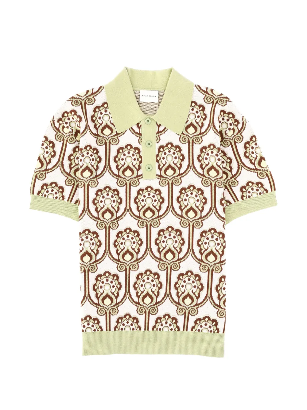 Поло с узором Drole De Monsieur, белый
Поло с узором Drole De Monsieur, белый