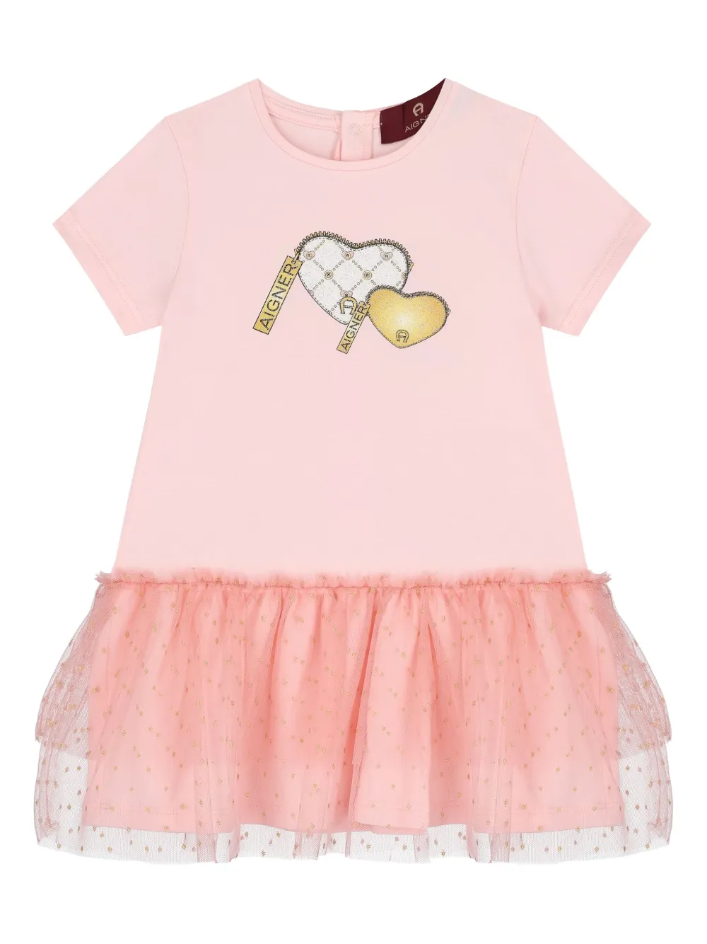 Платье из тюля с аппликацией в виде сердца Aigner Kids, розовый
Платье из тюля с аппликацией в виде сердца Aigner Kids, розовый