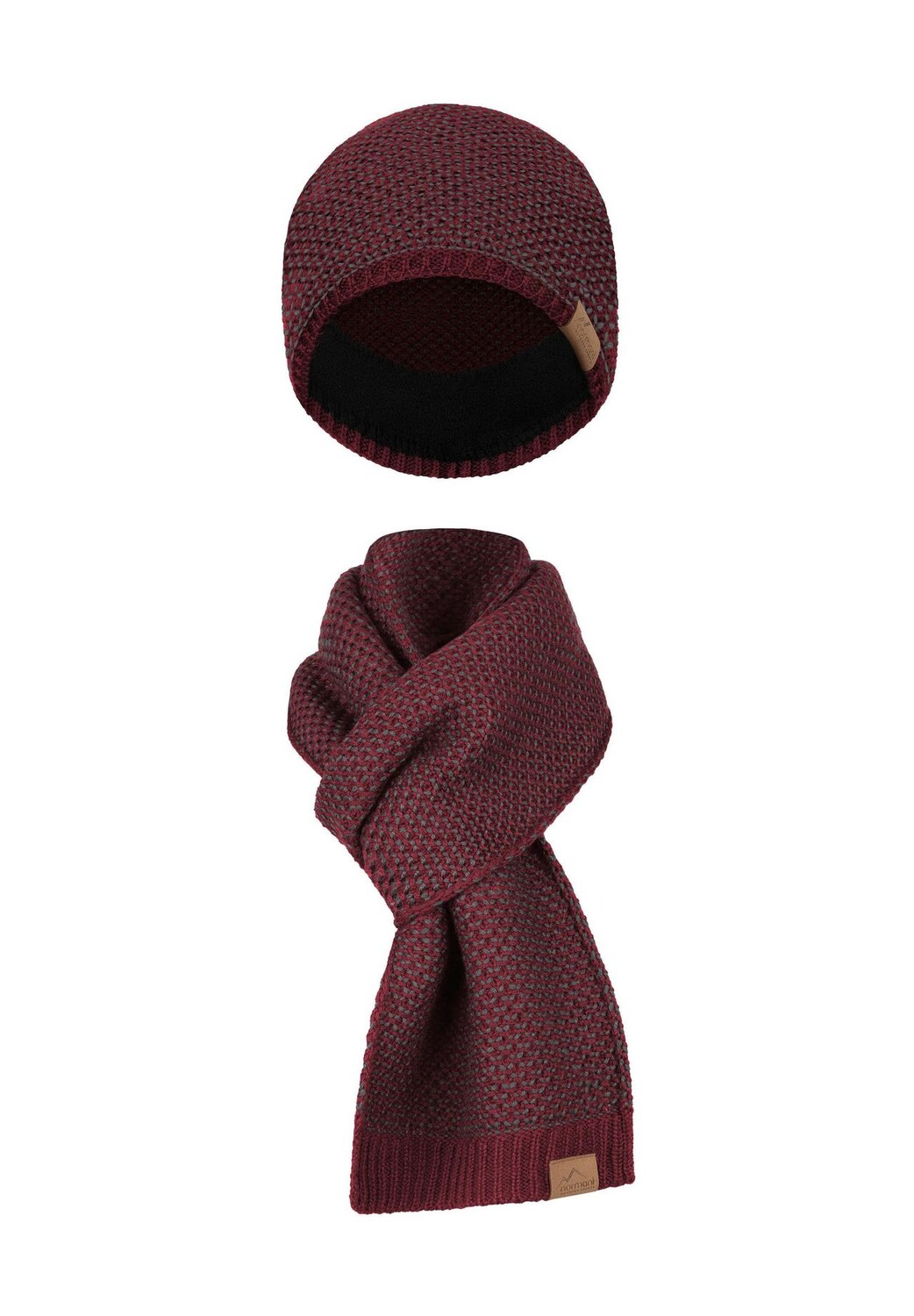 Зимняя шапка и шарф из мериносовой шерсти normani, цвет Rot Anthrazit
Зимняя шапка и шарф из мериносовой шерсти normani, цвет Rot Anthrazit