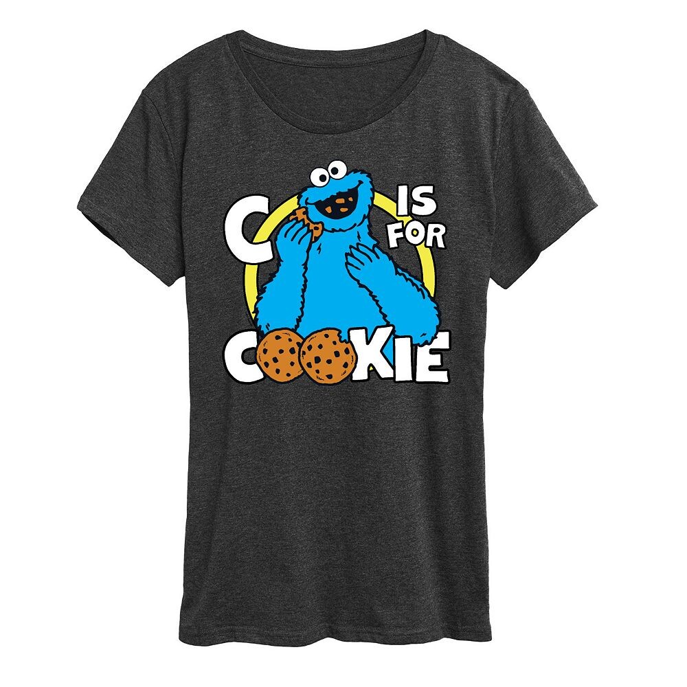 Женская футболка с рисунком «Улица Сезам» Cookie Monster Licensed Character, цвет Heather Charcoal
Женская футболка с рисунком «Улица Сезам» Cookie Monster Licensed Character, цвет Heather Charcoal