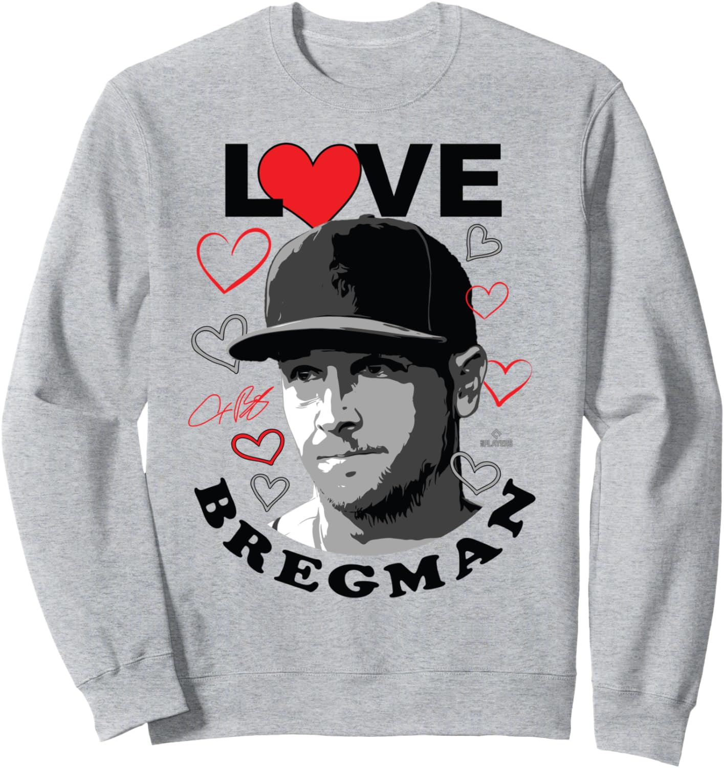 Люблю Алекса Брегмана, толстовка Houston MLBPA Ryno Sports, серый
Люблю Алекса Брегмана, толстовка Houston MLBPA Ryno Sports, серый