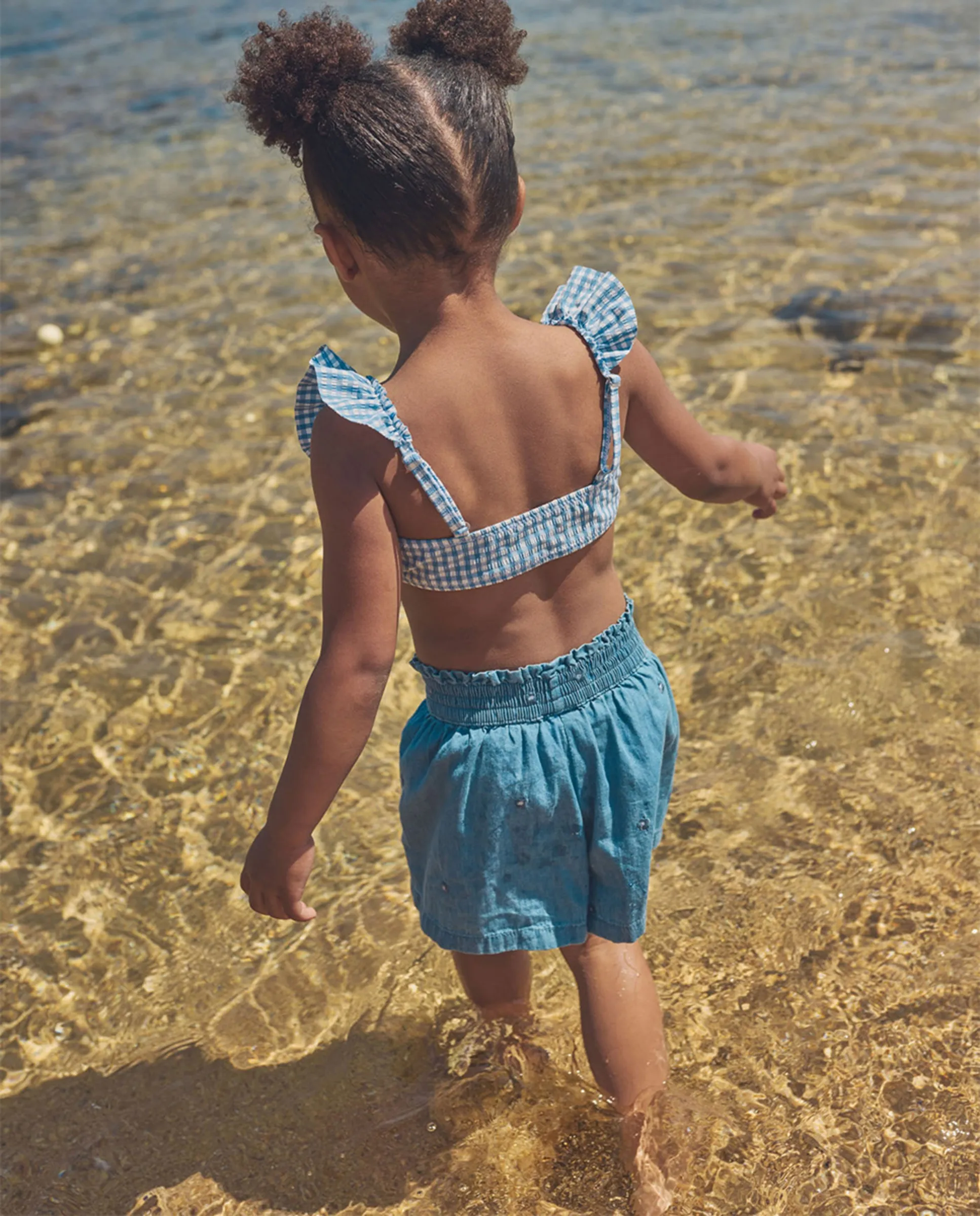 Короткая шорты из шамбре Sfera, синий
Короткая шорты из шамбре Sfera, синий