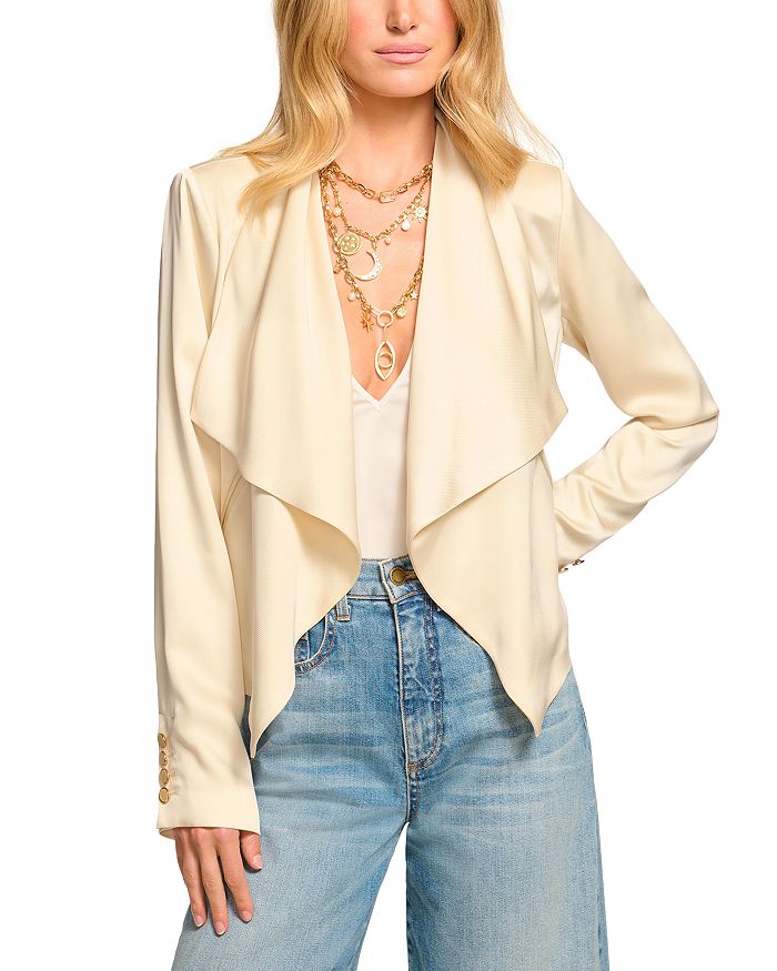 Куртка с драпировкой Maleah Ramy Brook, слоновая кость/кремовый
Куртка с драпировкой Maleah Ramy Brook, слоновая кость/кремовый