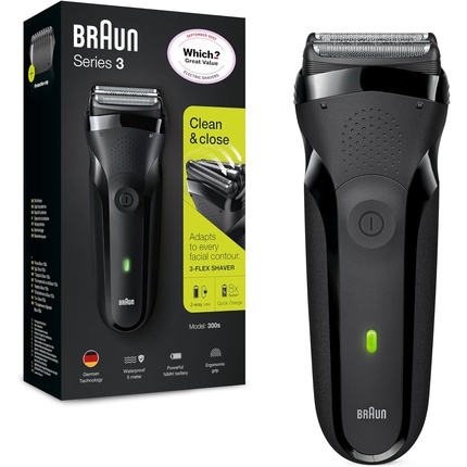 Электробритва Series 3 для мужчин с точным триммером для бороды 300 Black Razor Braun
Электробритва Series 3 для мужчин с точным триммером для бороды 300 Black Razor Braun