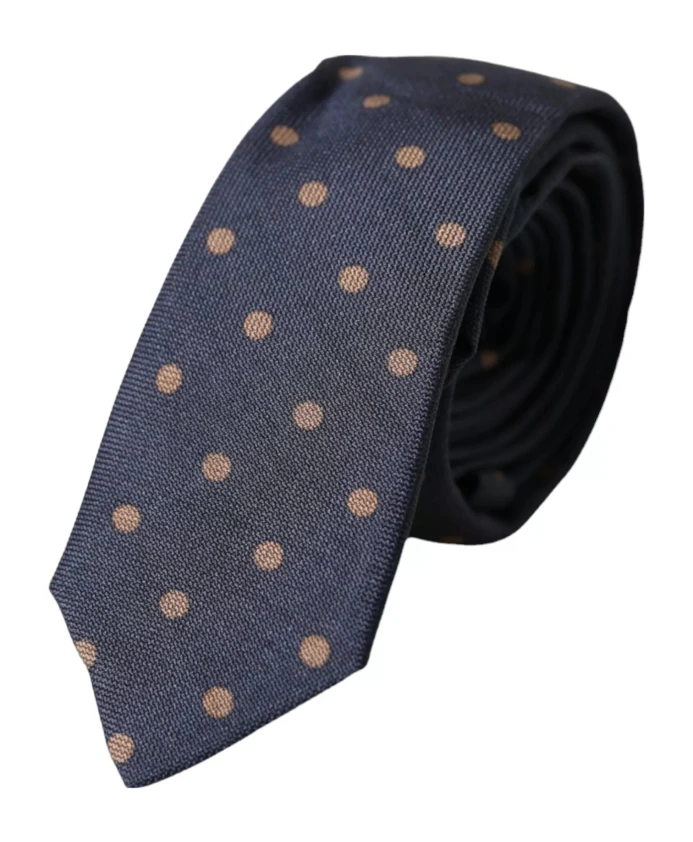 Мужской шелковый галстук в горошек Dolce & Gabbana, синий
Мужской шелковый галстук в горошек Dolce & Gabbana, синий