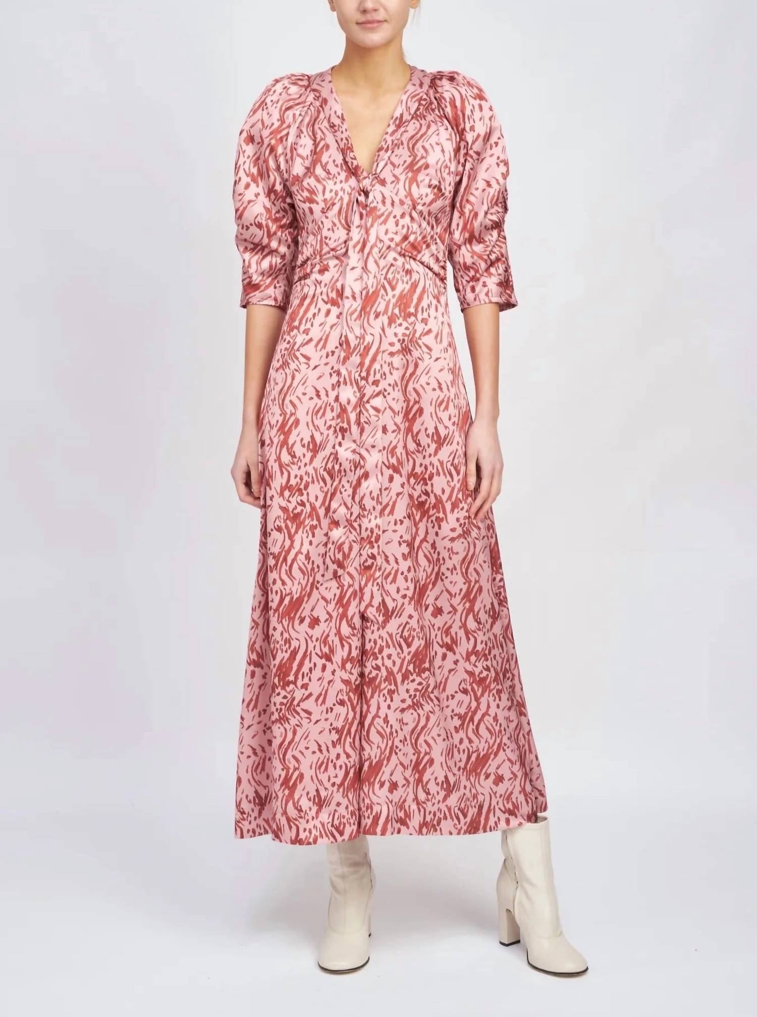 Печатное миди-платье Amelia в пряном оттенке En Saison, Spice
Печатное миди-платье Amelia в пряном оттенке En Saison, Spice