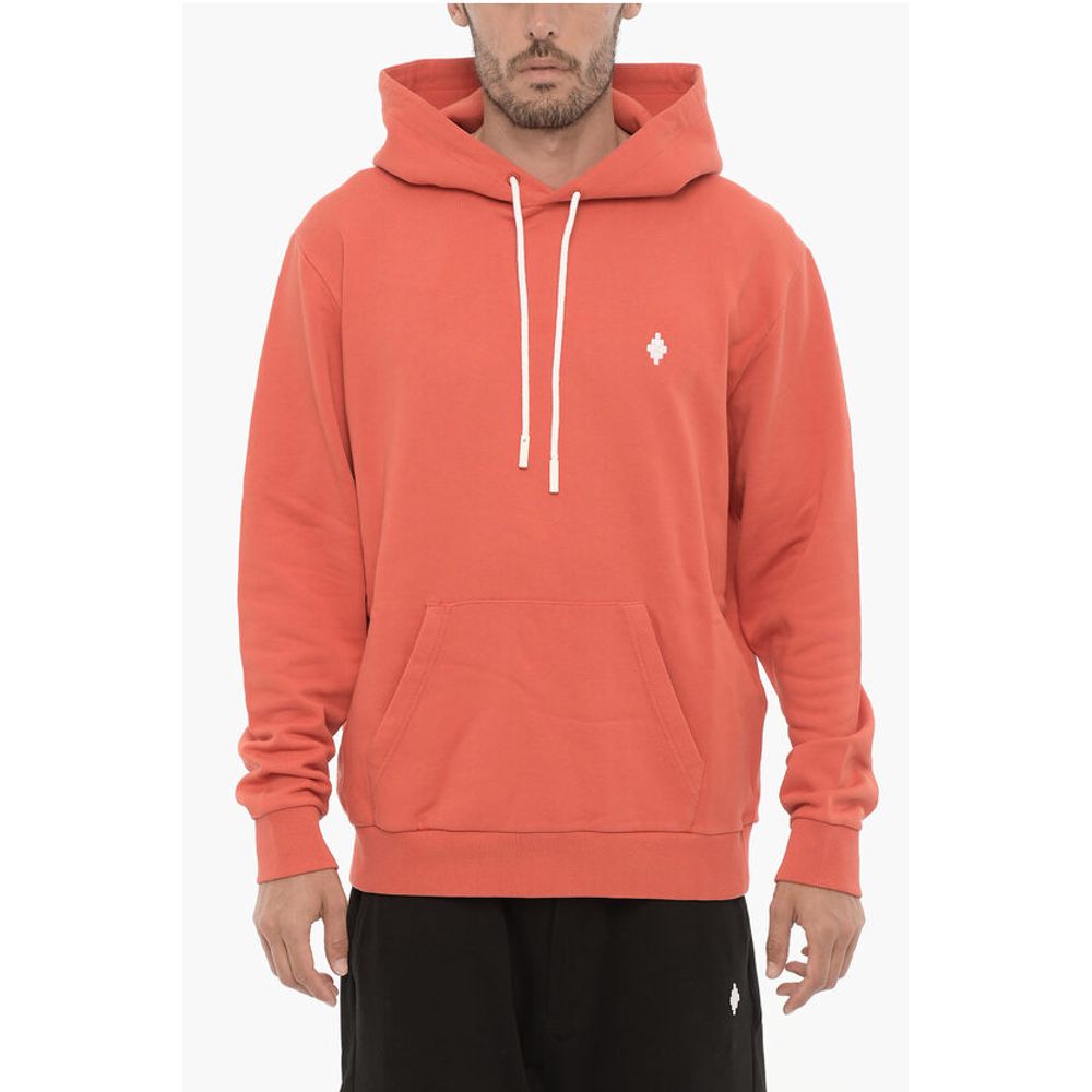 Толстовка с капюшоном из матового хлопка Marcelo Burlon, Orange 
Толстовка с капюшоном из матового хлопка Marcelo Burlon, Orange
