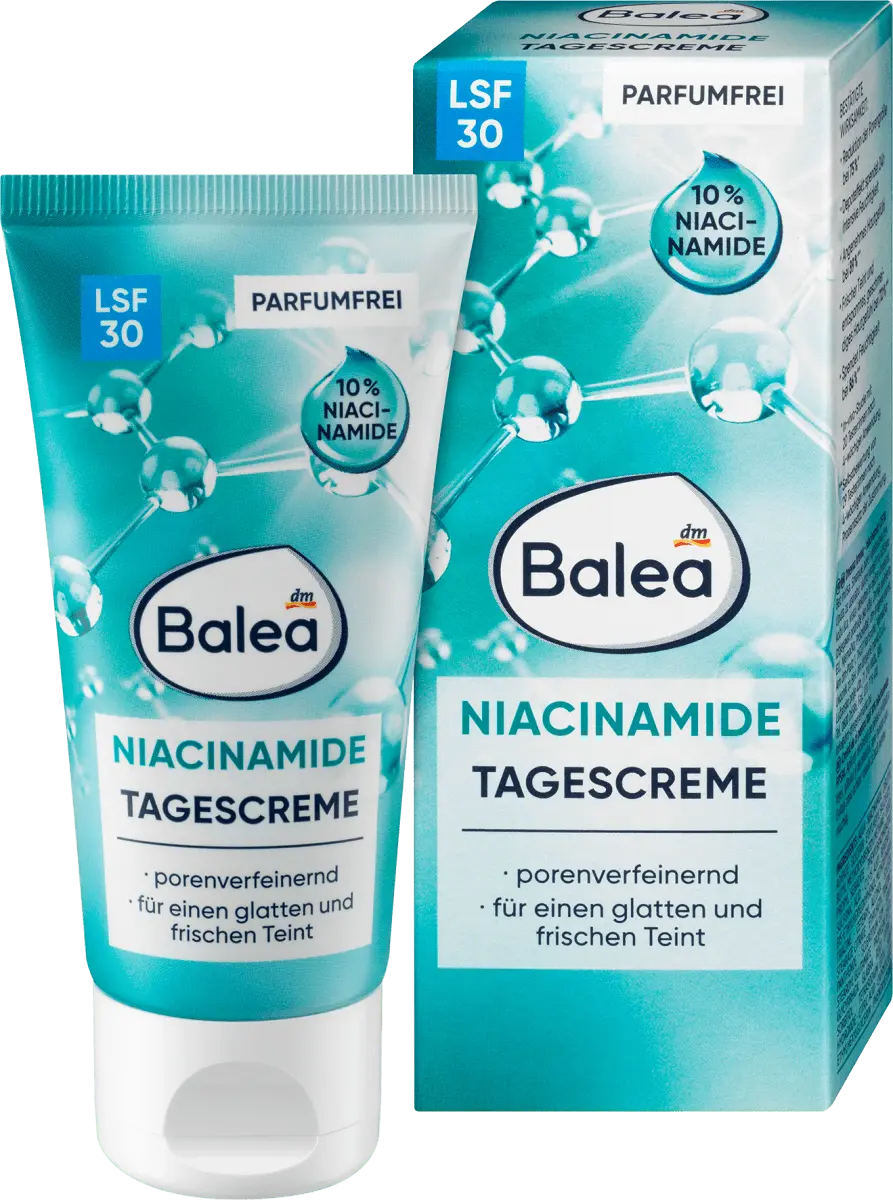 Крем для лица Ниацинамид SPF 30 500мл Balea
Крем для лица Ниацинамид SPF 30 500мл Balea