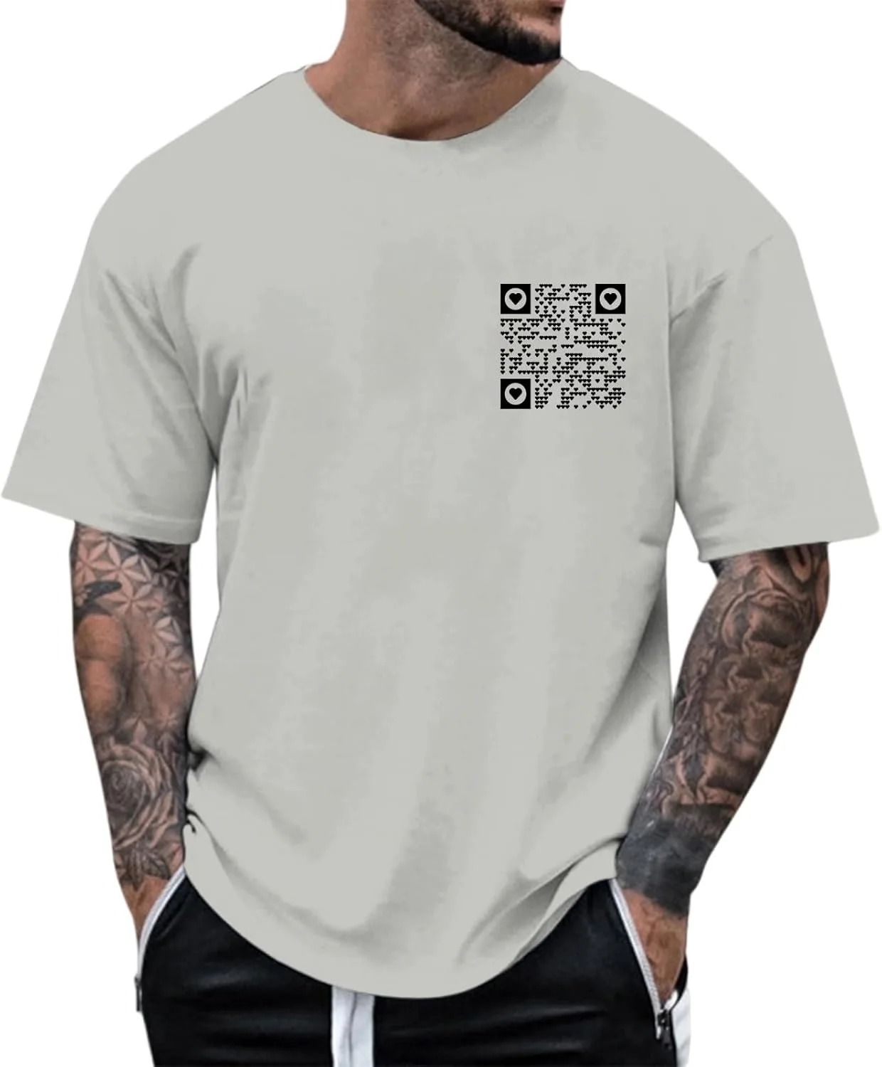 Мужская футболка Casual с принтом QR Code
Мужская футболка Casual с принтом QR Code