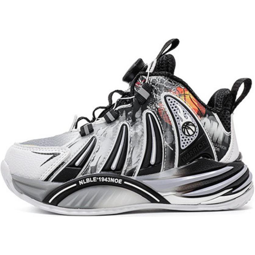 Детские баскетбольные кроссовки с противоскользящей подошвой и износостойким верхом средней высоты WARRIOR, черный/серый/белый
Детские баскетбольные кроссовки с противоскользящей подошвой и износостойким верхом средней высоты WARRIOR, черный/серый/белый