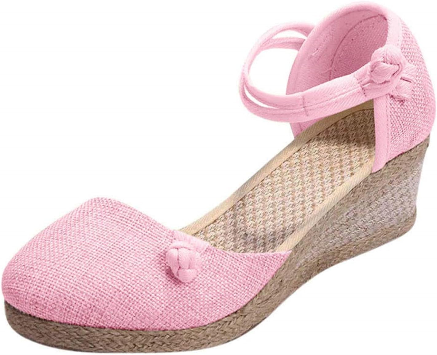 Женские сандалии Нарядные летние женские сандалии с закрытым носком и ремешком на щиколотке на платформе эспадрильи, удобные сандалии на платформе для пляжа, повседневные эспадрильи, туфли для комфорта весь день Generic, розовый
Женские сандалии Нарядные летние женские сандалии с закрытым носком и ремешком на щиколотке на платформе эспадрильи, удобные сандалии на платформе для пляжа, повседневные эспадрильи, туфли для комфорта весь день Generic, розовый