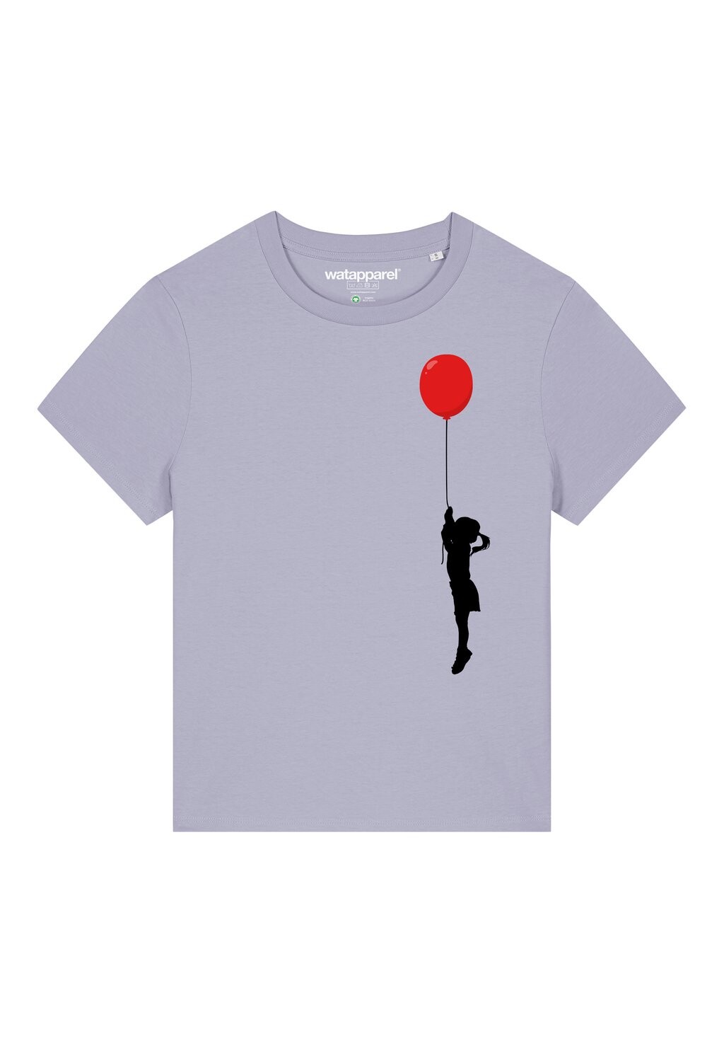 Принт на футболке Mit Luftballon watapparel, лавандовый
Принт на футболке Mit Luftballon watapparel, лавандовый