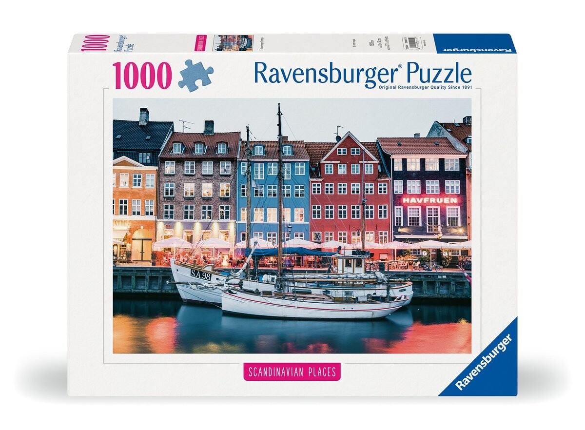 2D пазл, Скандинавский город, 1000 деталей Ravensburger
2D пазл, Скандинавский город, 1000 деталей Ravensburger