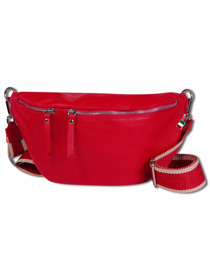 Кожаная поясная сумка, красная, около 37 см Florence
Кожаная поясная сумка, красная, около 37 см Florence