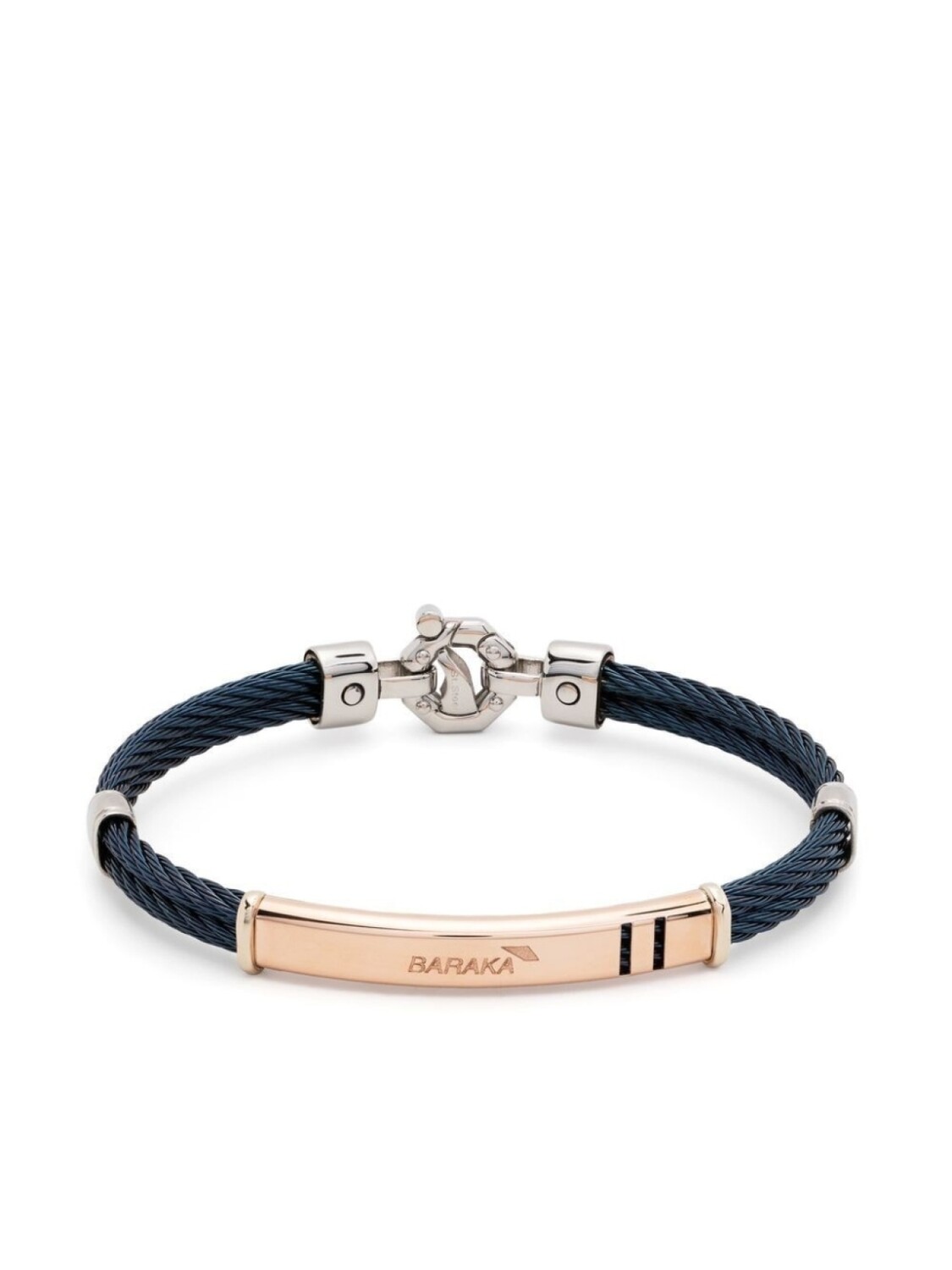 Браслет с гравированным логотипом и бриллиантами Barakà, розовый
Браслет с гравированным логотипом и бриллиантами Barakà, розовый
