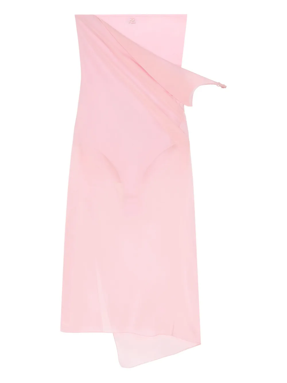 Платье из джерси с бюстье и драпировкой Courrèges, розовый
Платье из джерси с бюстье и драпировкой Courrèges, розовый