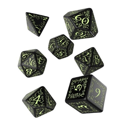 RPG Dice Elvish Набор из 7 фосфоресцирующих кубиков, настольная игра, Q-WORKSHOP
RPG Dice Elvish Набор из 7 фосфоресцирующих кубиков, настольная игра, Q-WORKSHOP