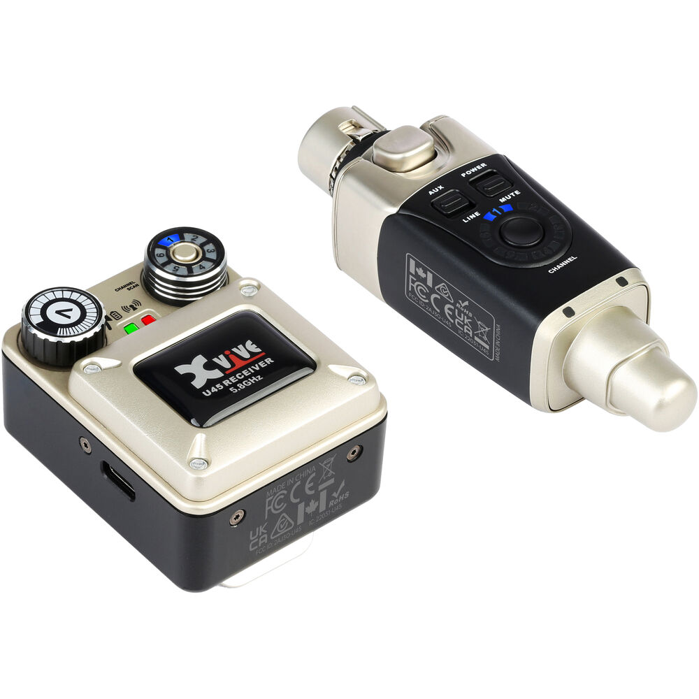 Xvive Audio U45 Wireless In-Ear Monitor System (5.8 GHz) U45
Xvive Audio U45 Wireless In-Ear Monitor System (5.8 GHz) U45