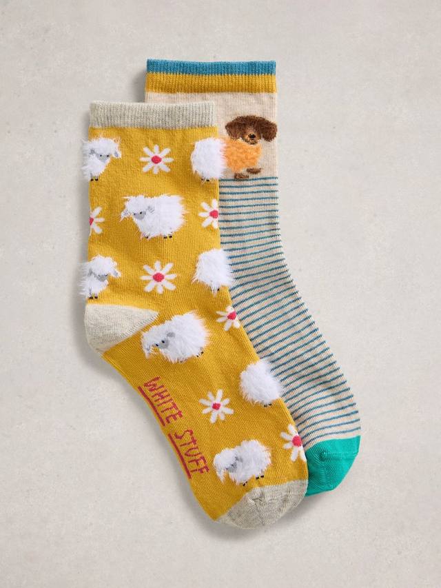 Пушистые носки с животными White Stuff, Pack of 2, Chartreuse/Multi
Пушистые носки с животными White Stuff, Pack of 2, Chartreuse/Multi