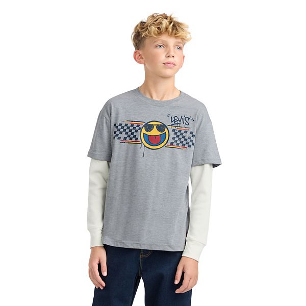 Детская футболка с принтом Boys 8-20 twofer Levi'S, White
Детская футболка с принтом Boys 8-20 twofer Levi'S, White